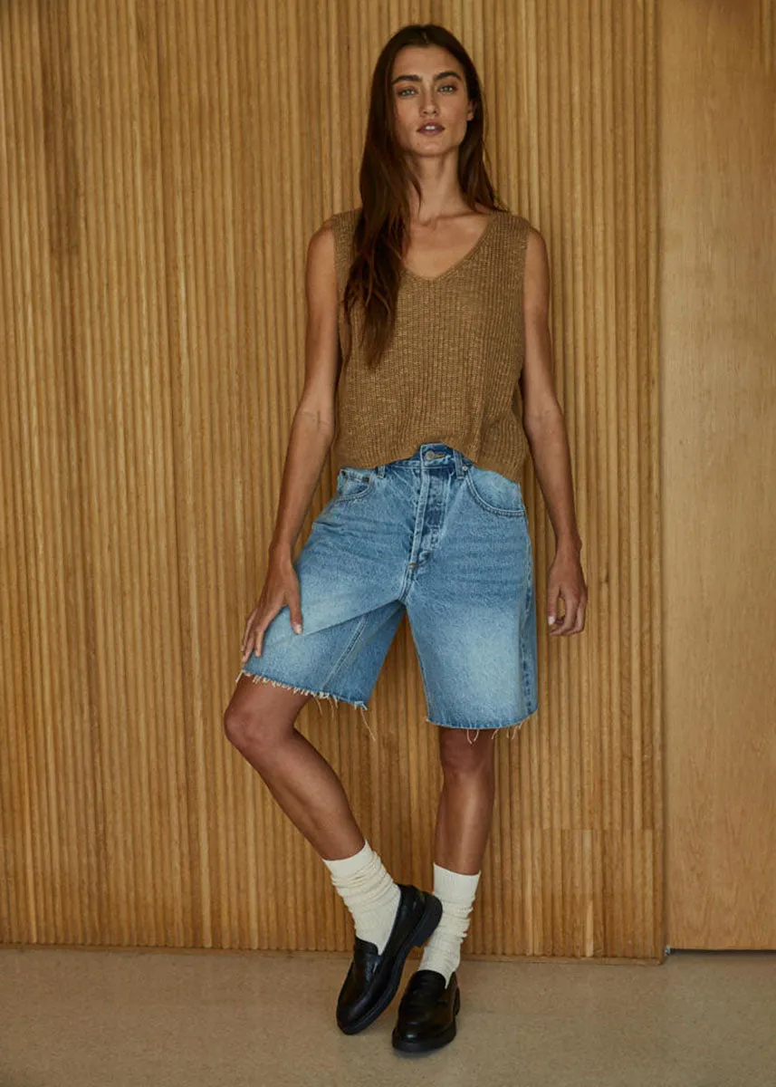 Allende Vest Top - Camel