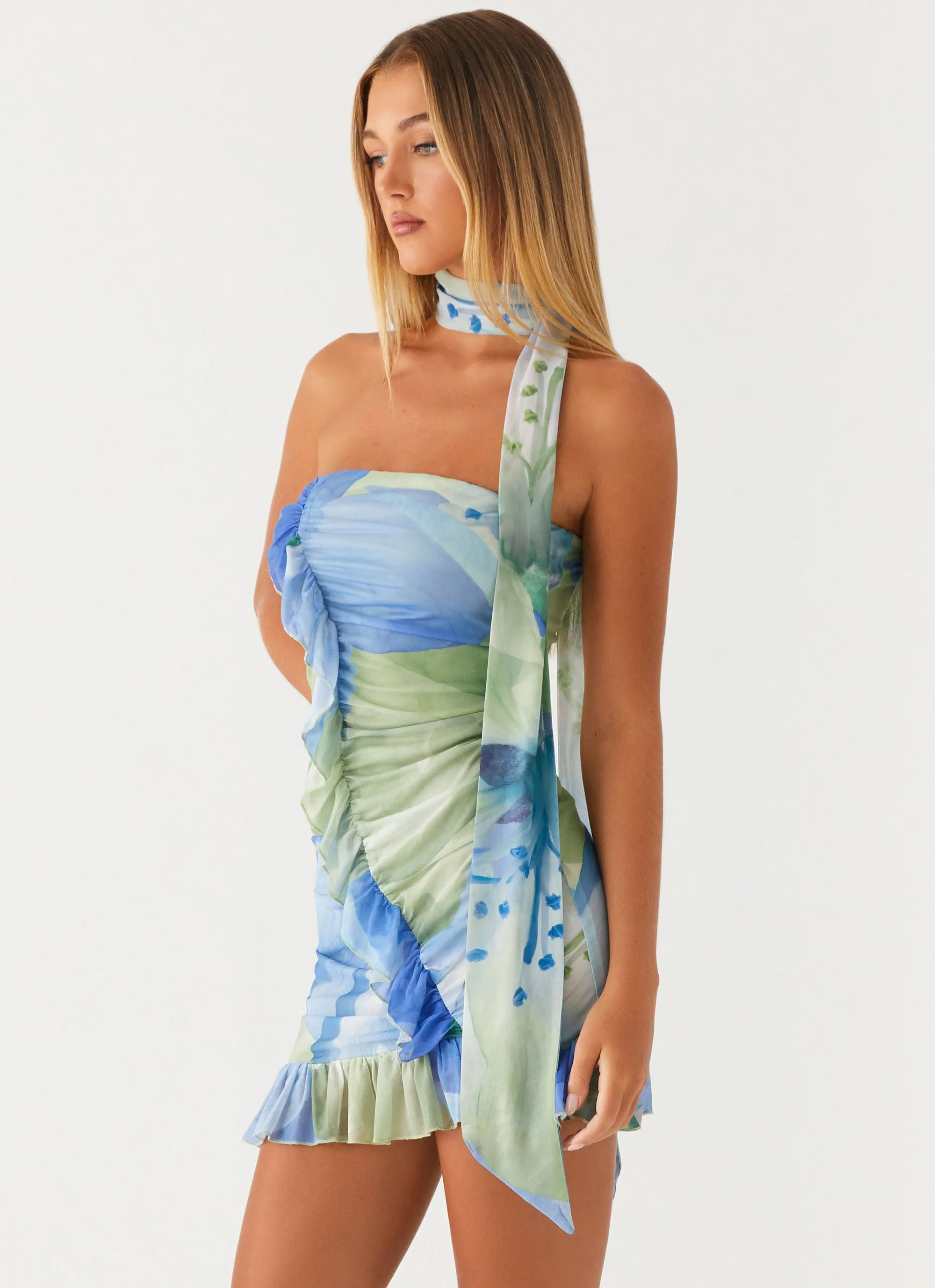 Archie Mini Dress - Flower Print