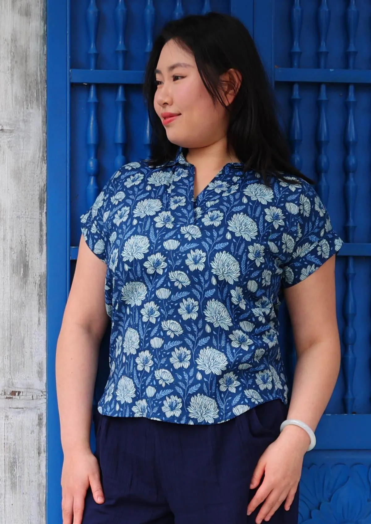 Aria Top Blue Meadow