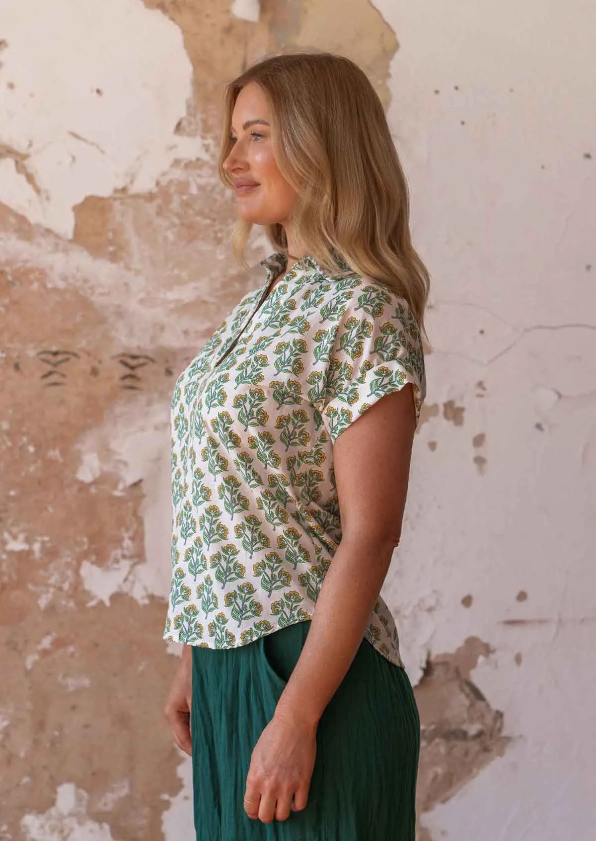 Aria Top Buttercup