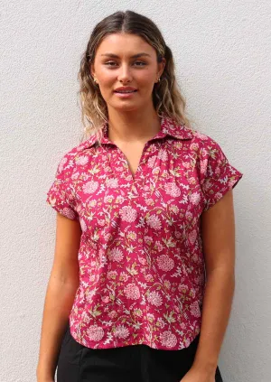 Aria Top Cranberry