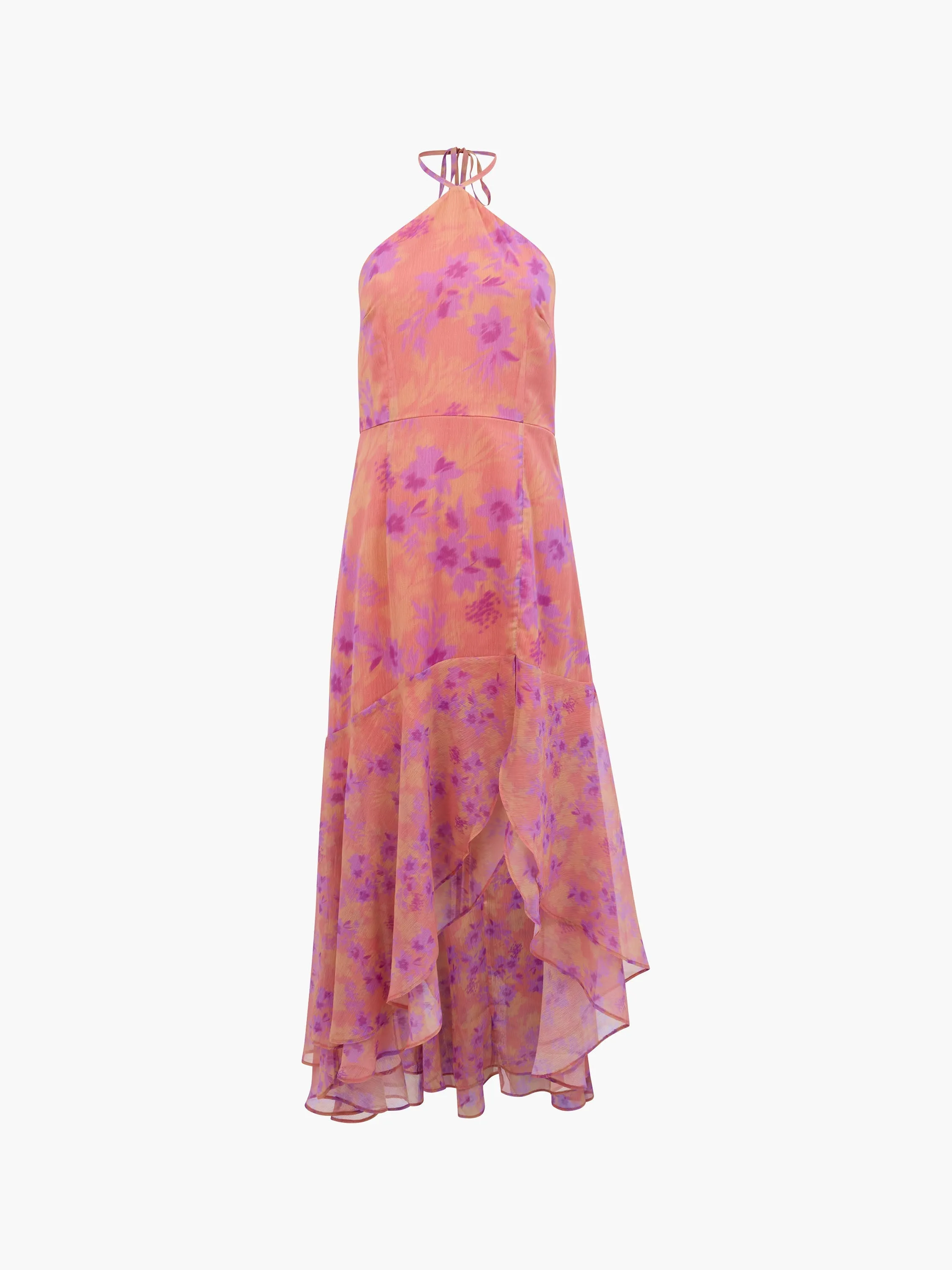 Arla Ruffle Halterneck Dress