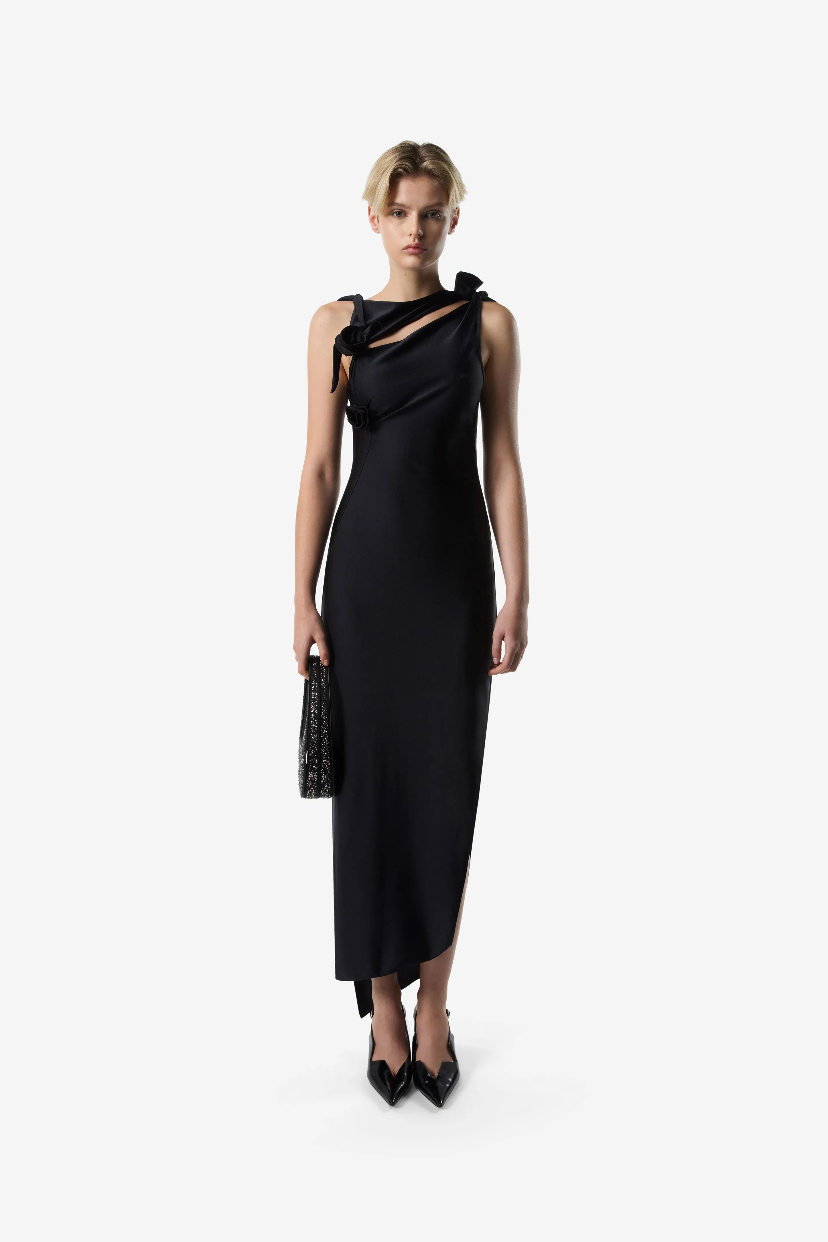 Asymmetric Flower Gown