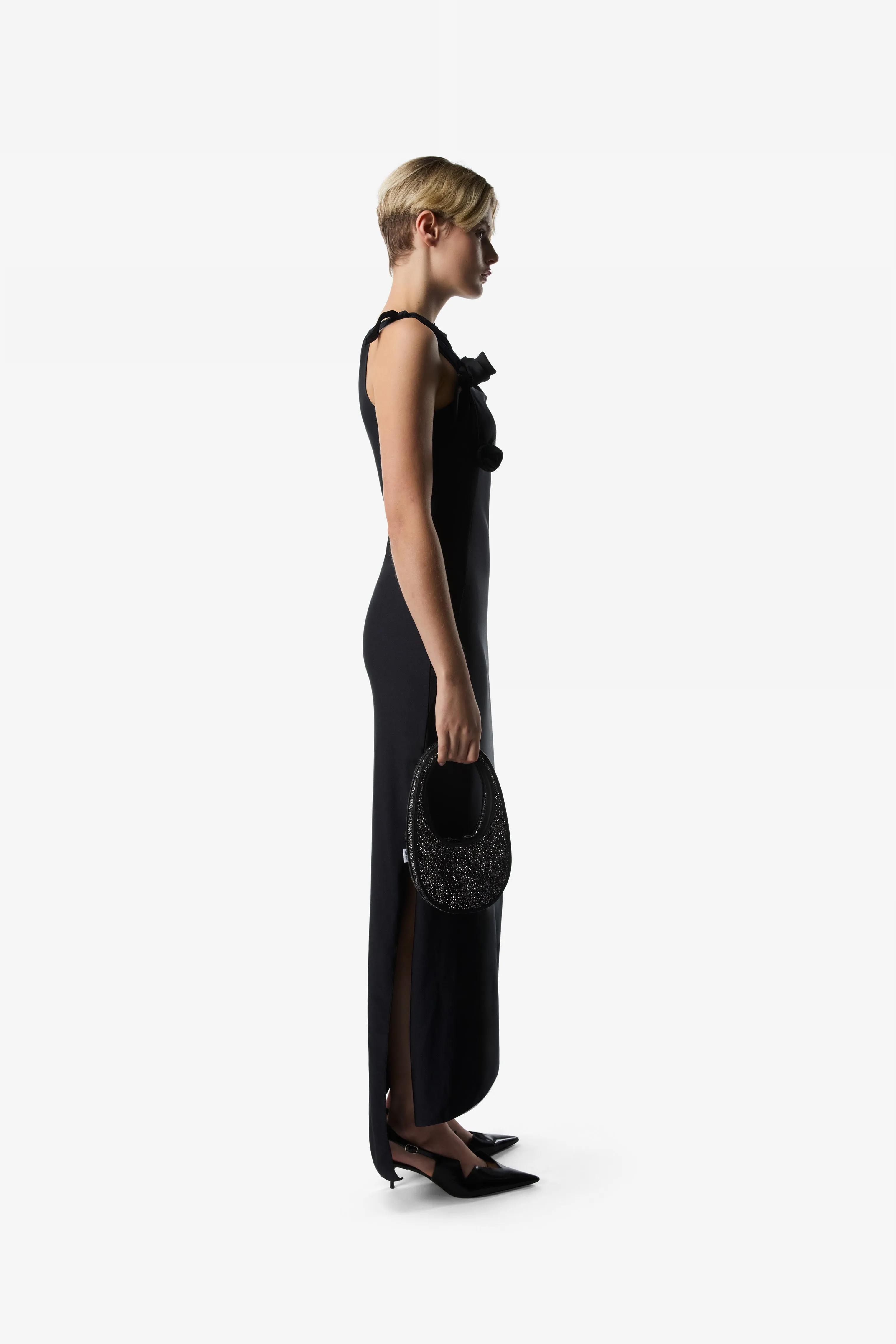 Asymmetric Flower Gown