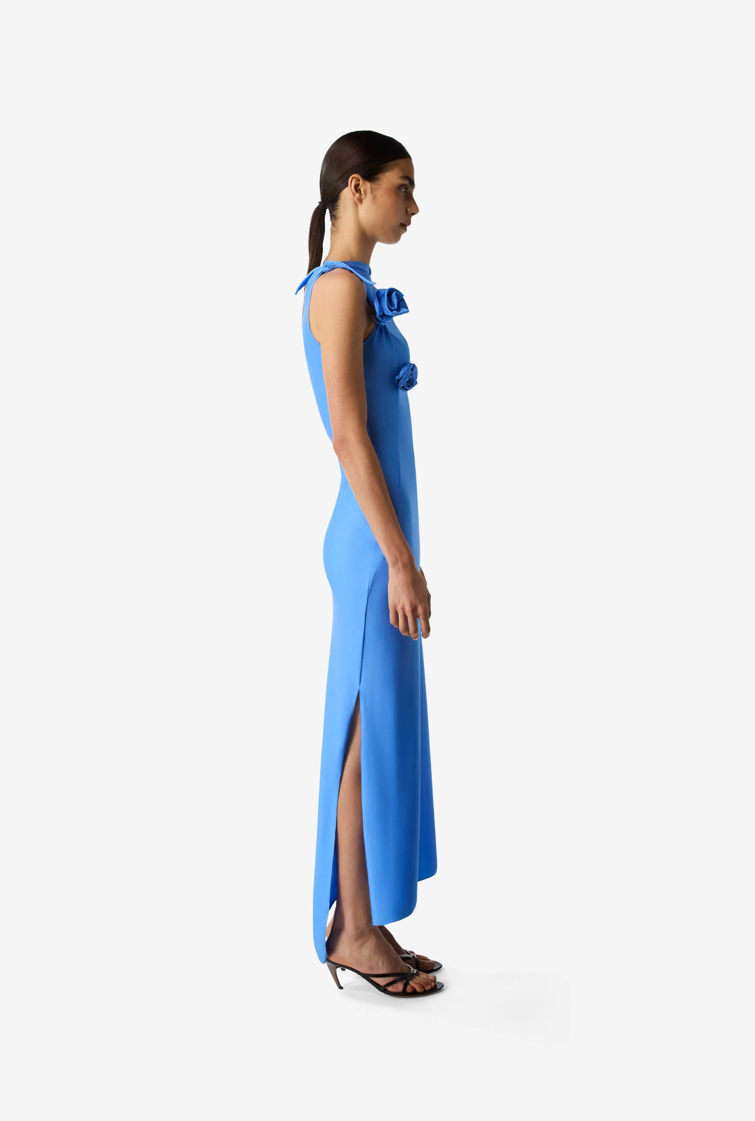 Asymmetric Flower Gown