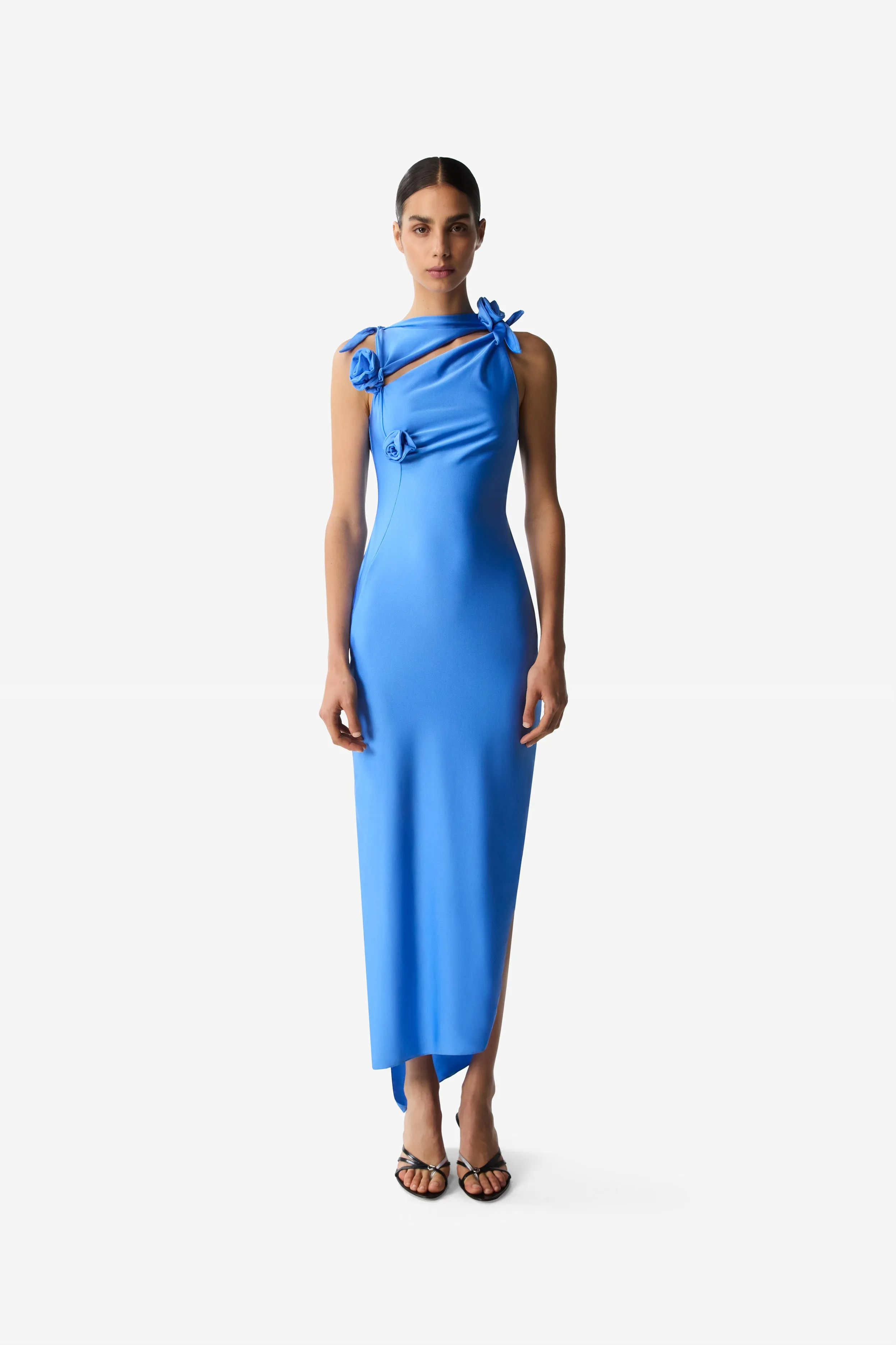Asymmetric Flower Gown