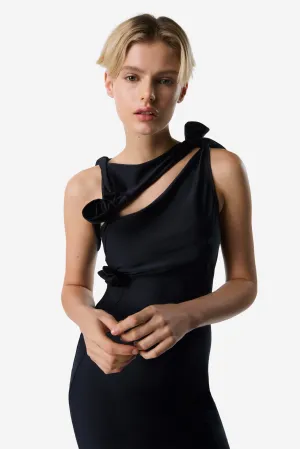 Asymmetric Flower Gown
