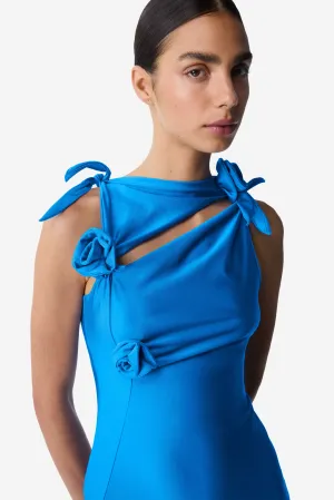 Asymmetric Flower Gown