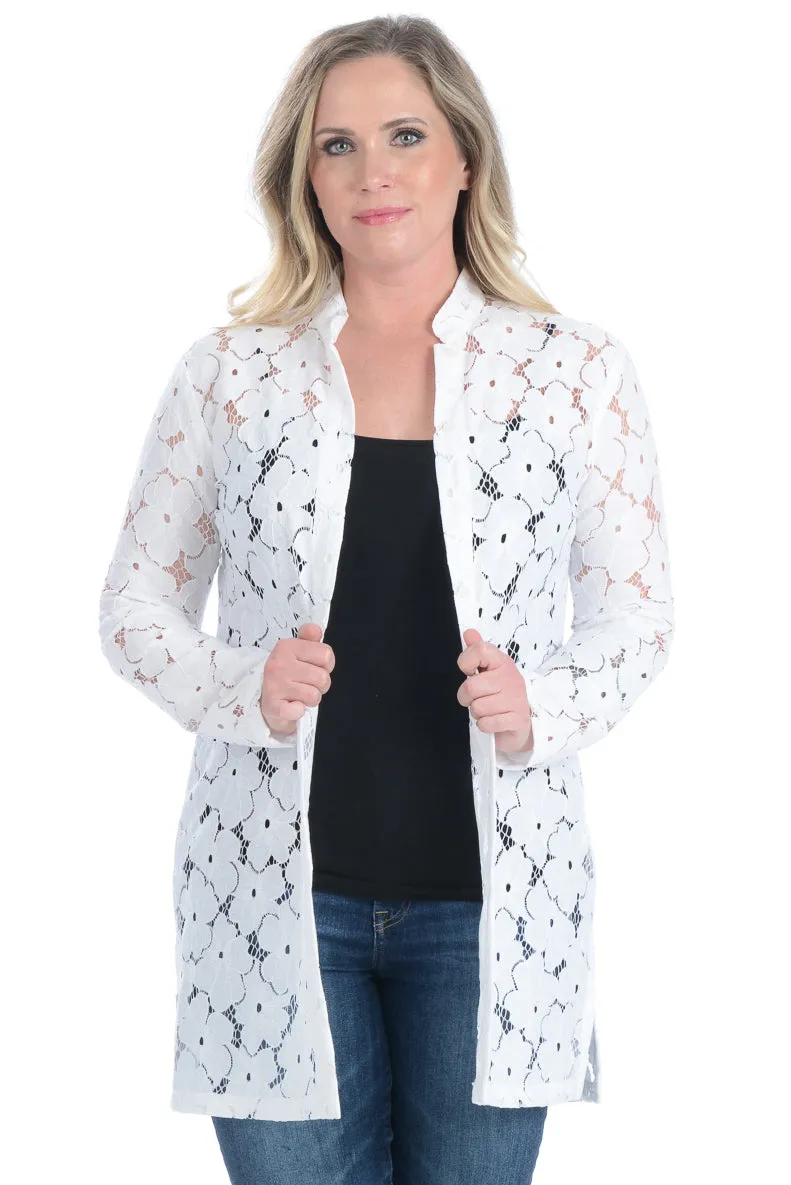 Bali Beach Blazer / White Lace