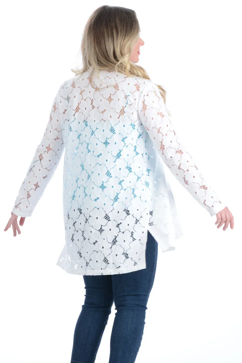 Bali Beach Blazer / White Lace