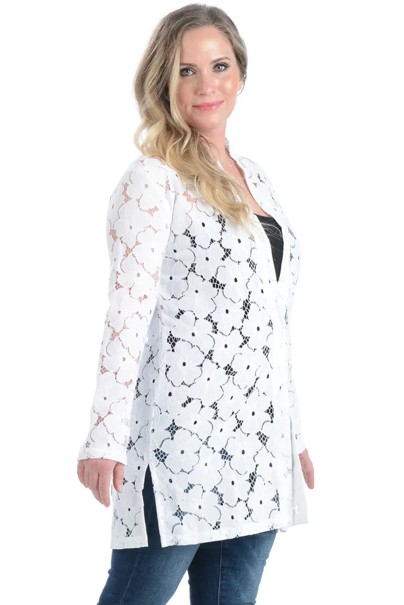 Bali Beach Blazer / White Lace