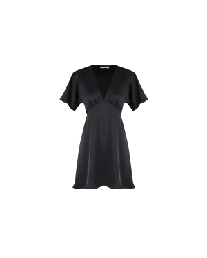 BETTINA SATIN MINI DRESS BLACK