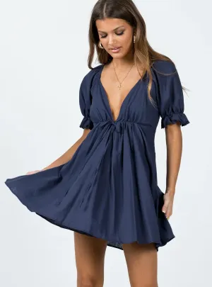 Blissful Mini Dress Navy