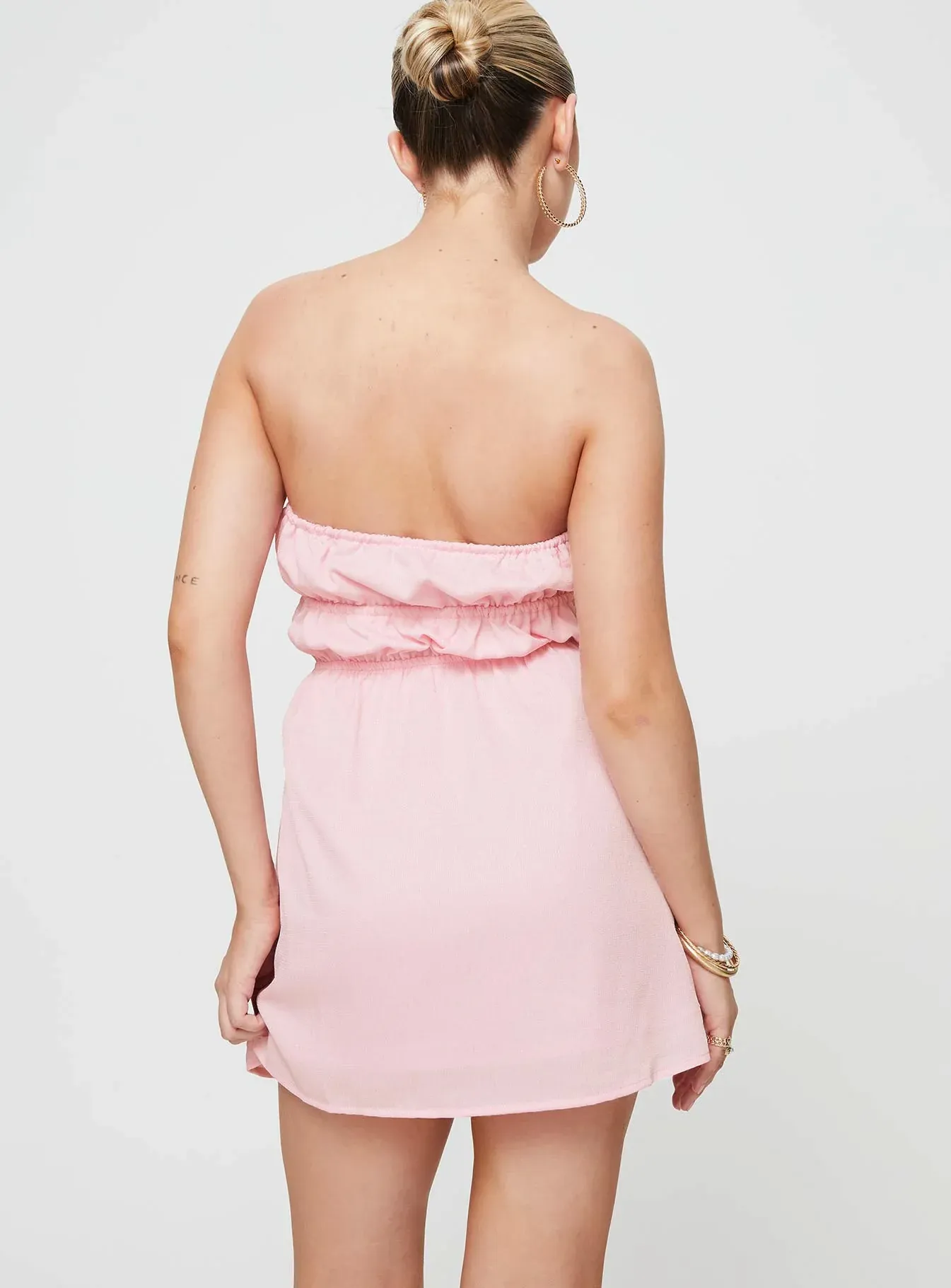 Blooming Mini Dress Pink