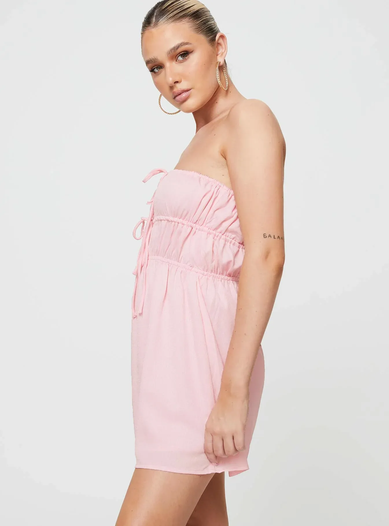 Blooming Mini Dress Pink