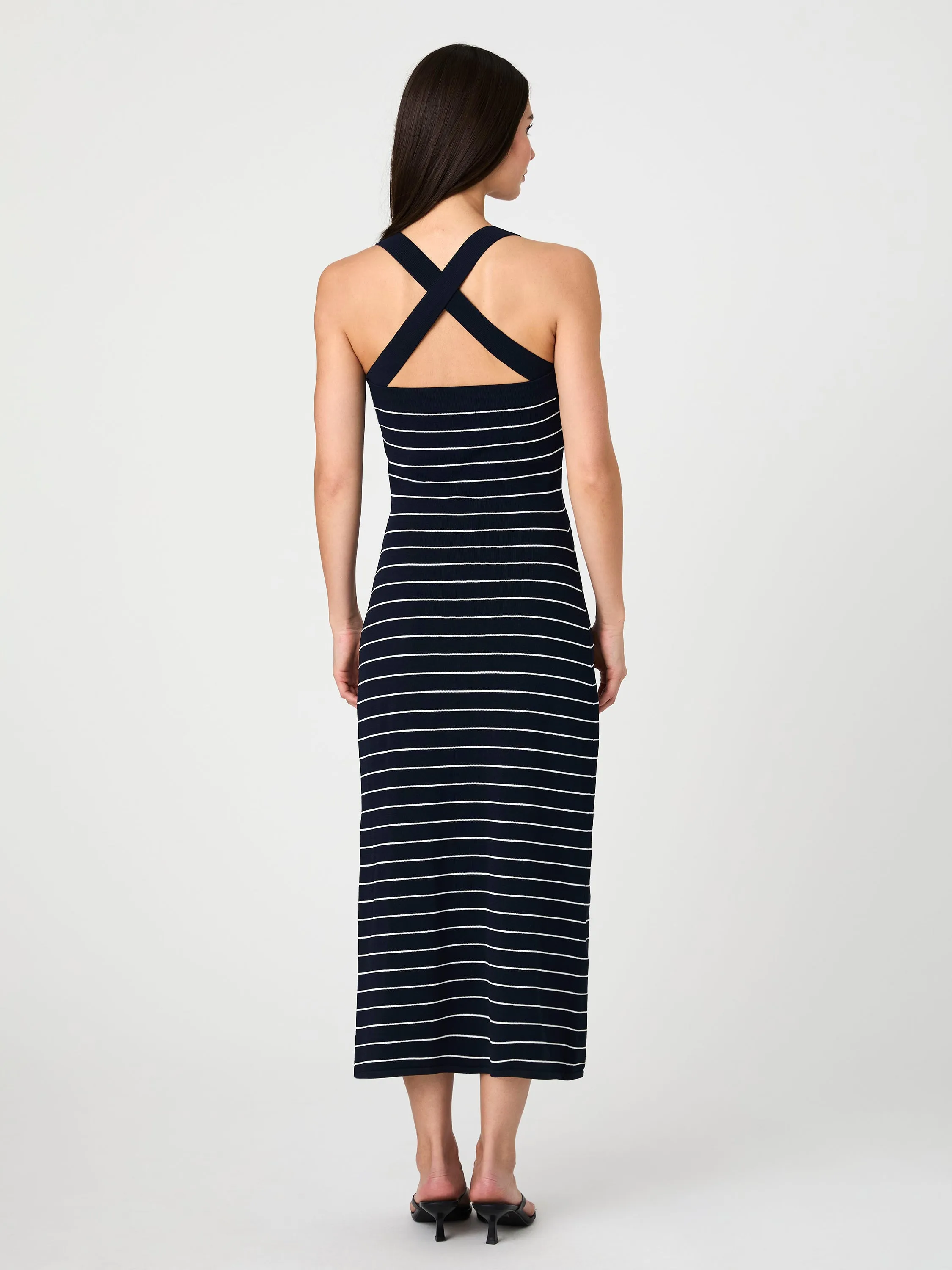 Bodycon Cross Back Midi Dress