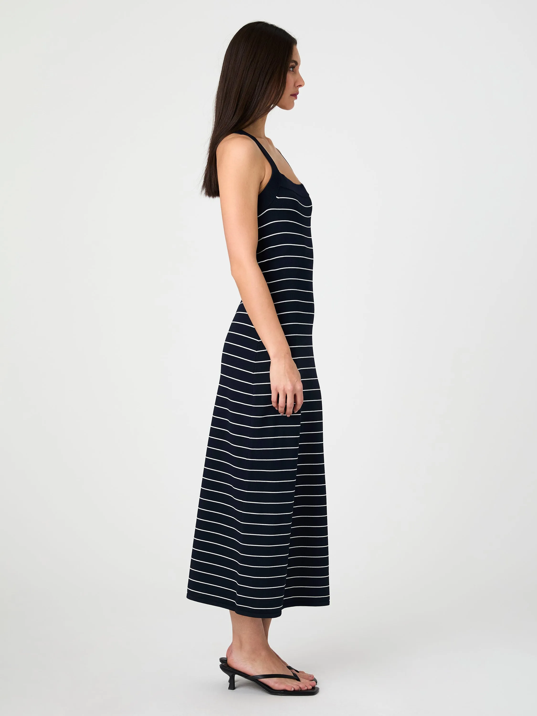 Bodycon Cross Back Midi Dress