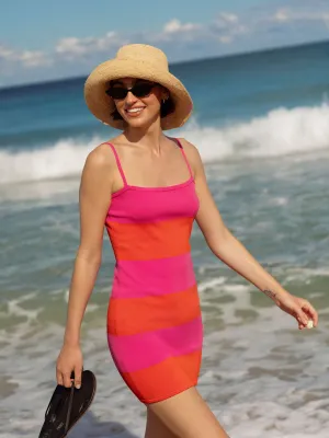 Bodycon Knit Mini Strappy Dress