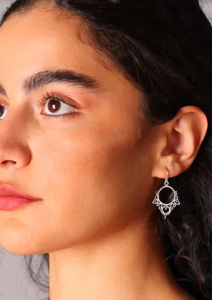 Boho Harmony Silver Earrings