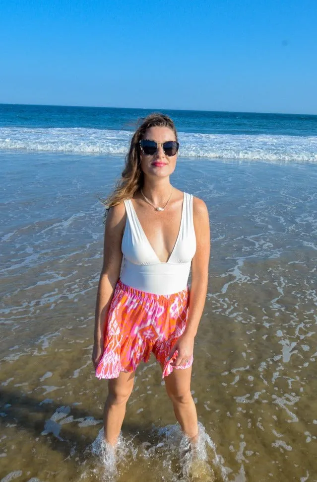 Boho Skirt / Flamingo