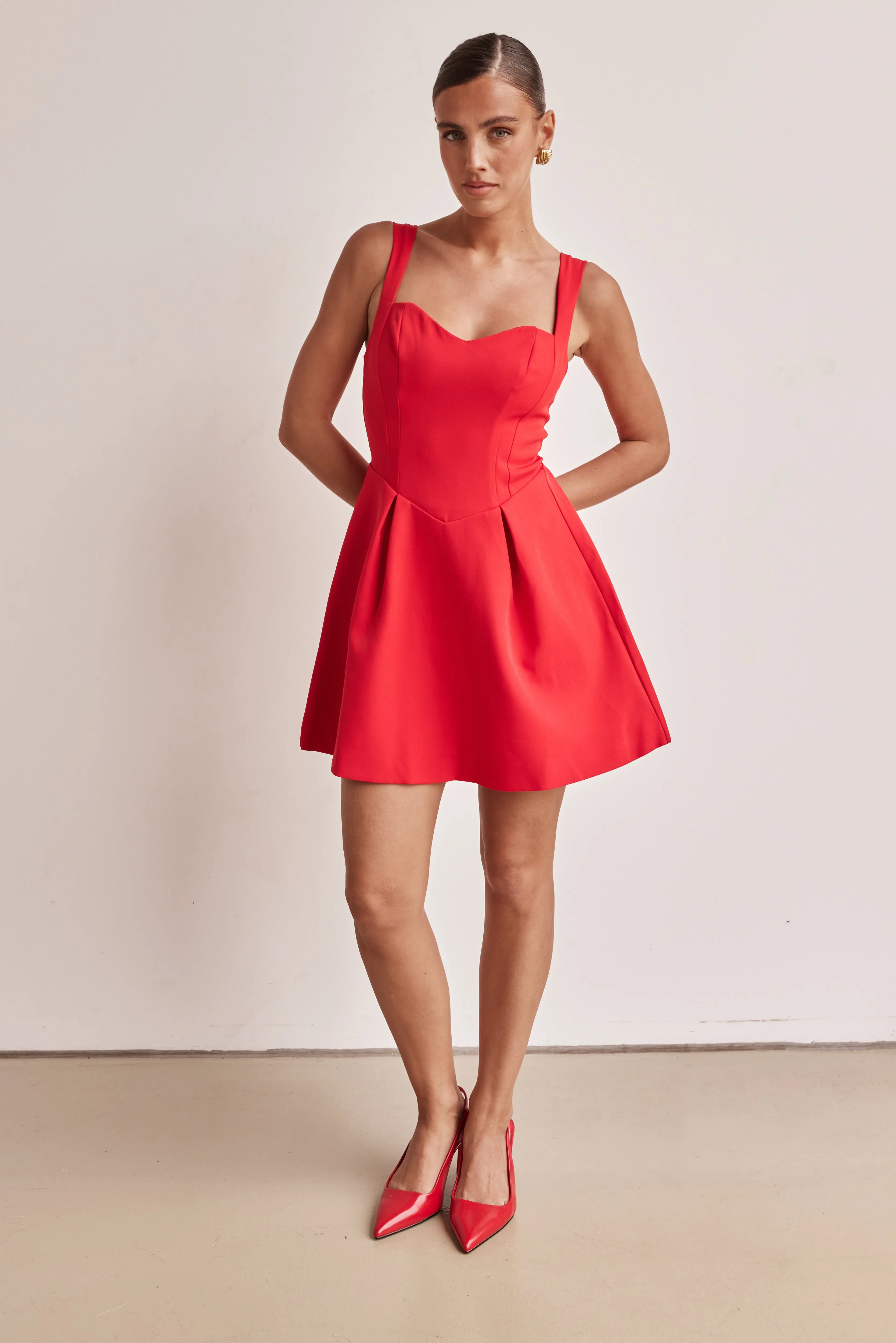Brodie Mini Dress (Red)