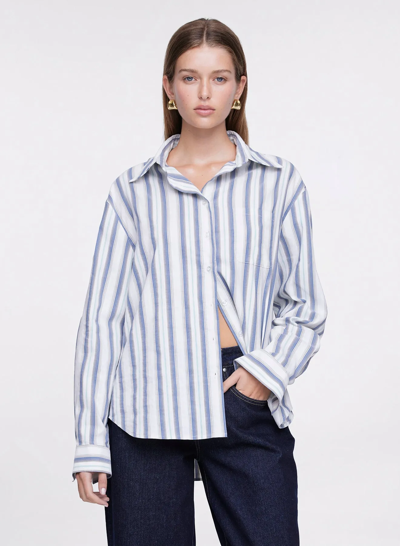 BROOKLYN SHIRT (BLUE STRIPE)