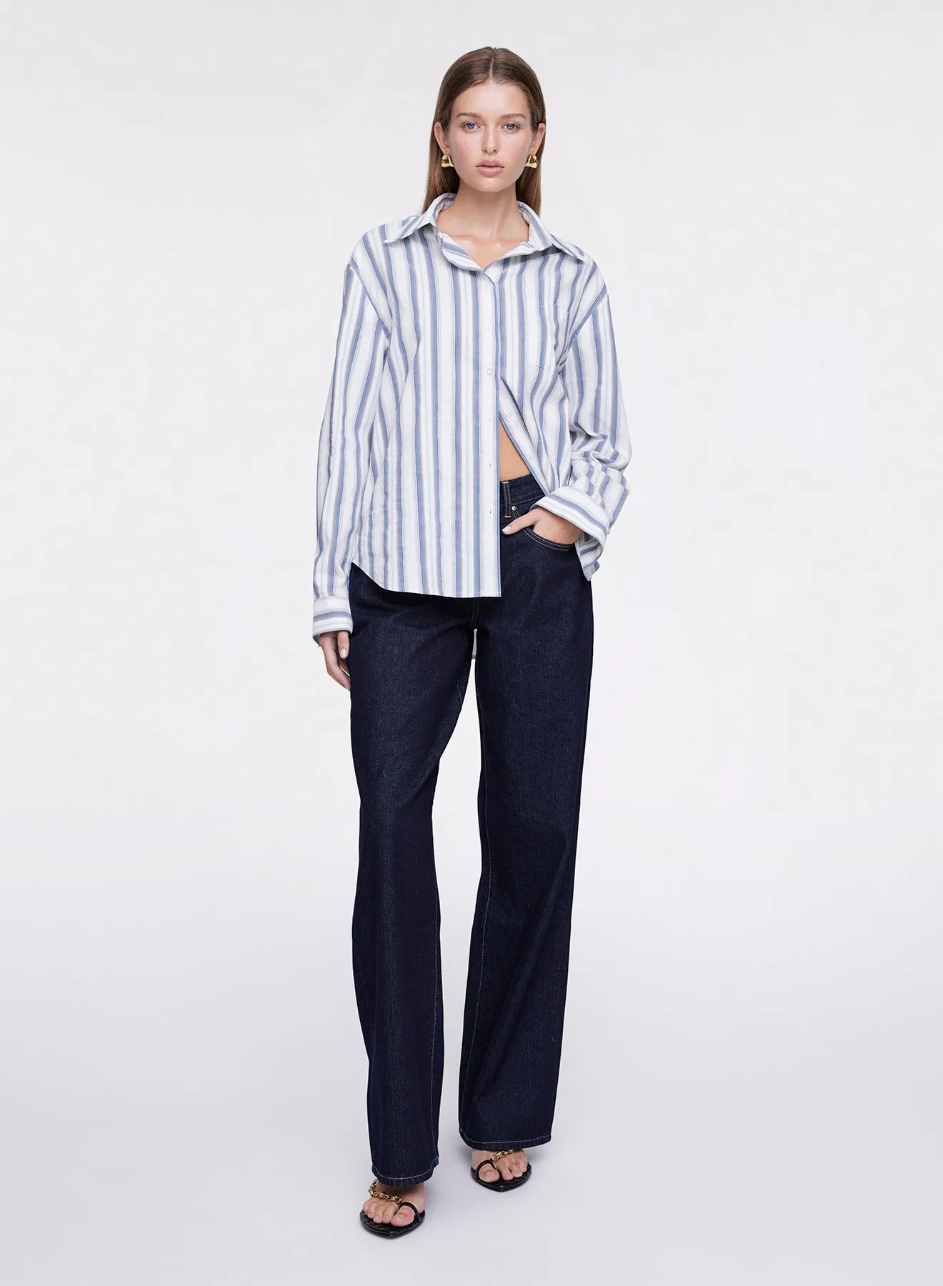 BROOKLYN SHIRT (BLUE STRIPE)