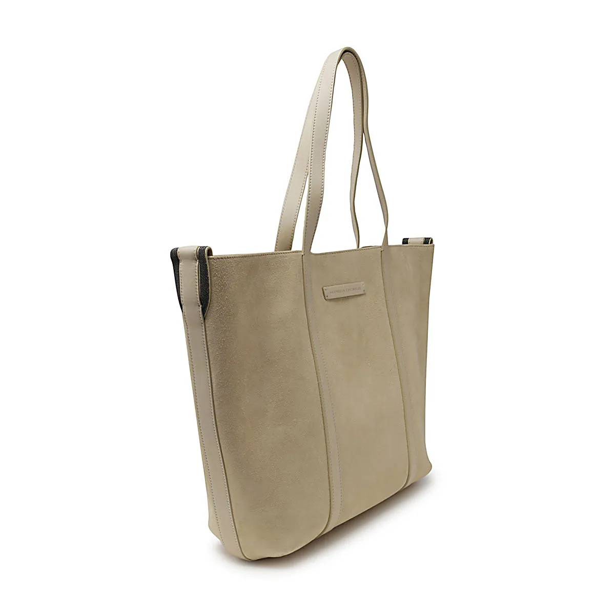 Brunello Cucinelli Logo Patch Tote Bag