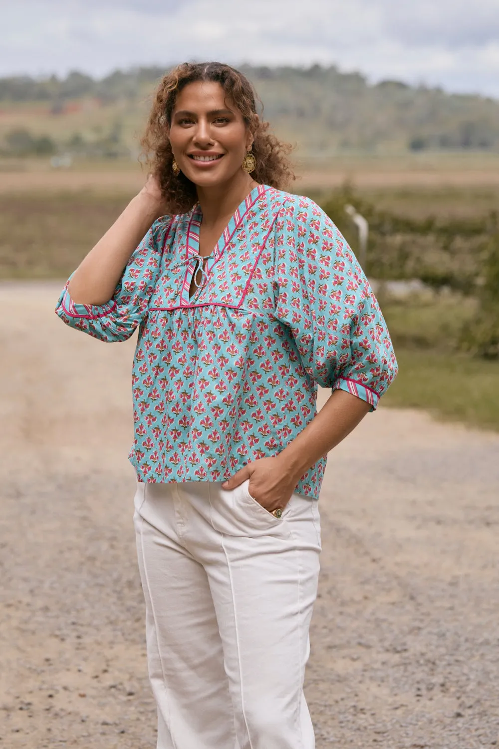 Cairo Boho Blouse in Florence