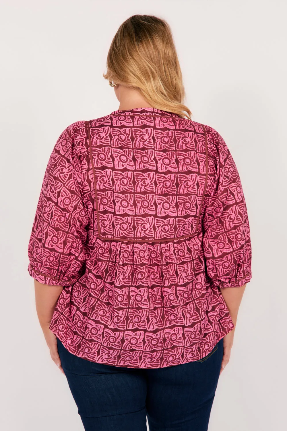 Cairo Boho Blouse in Windmills