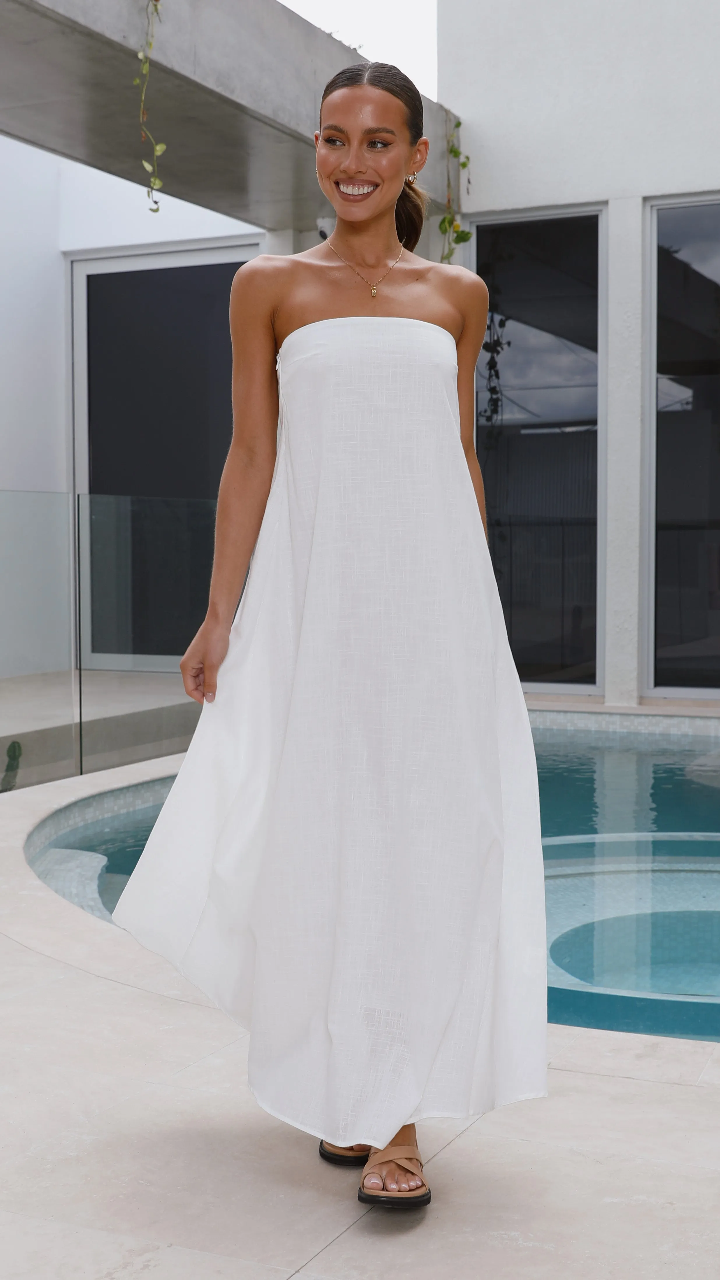 Connie Maxi Dress - White