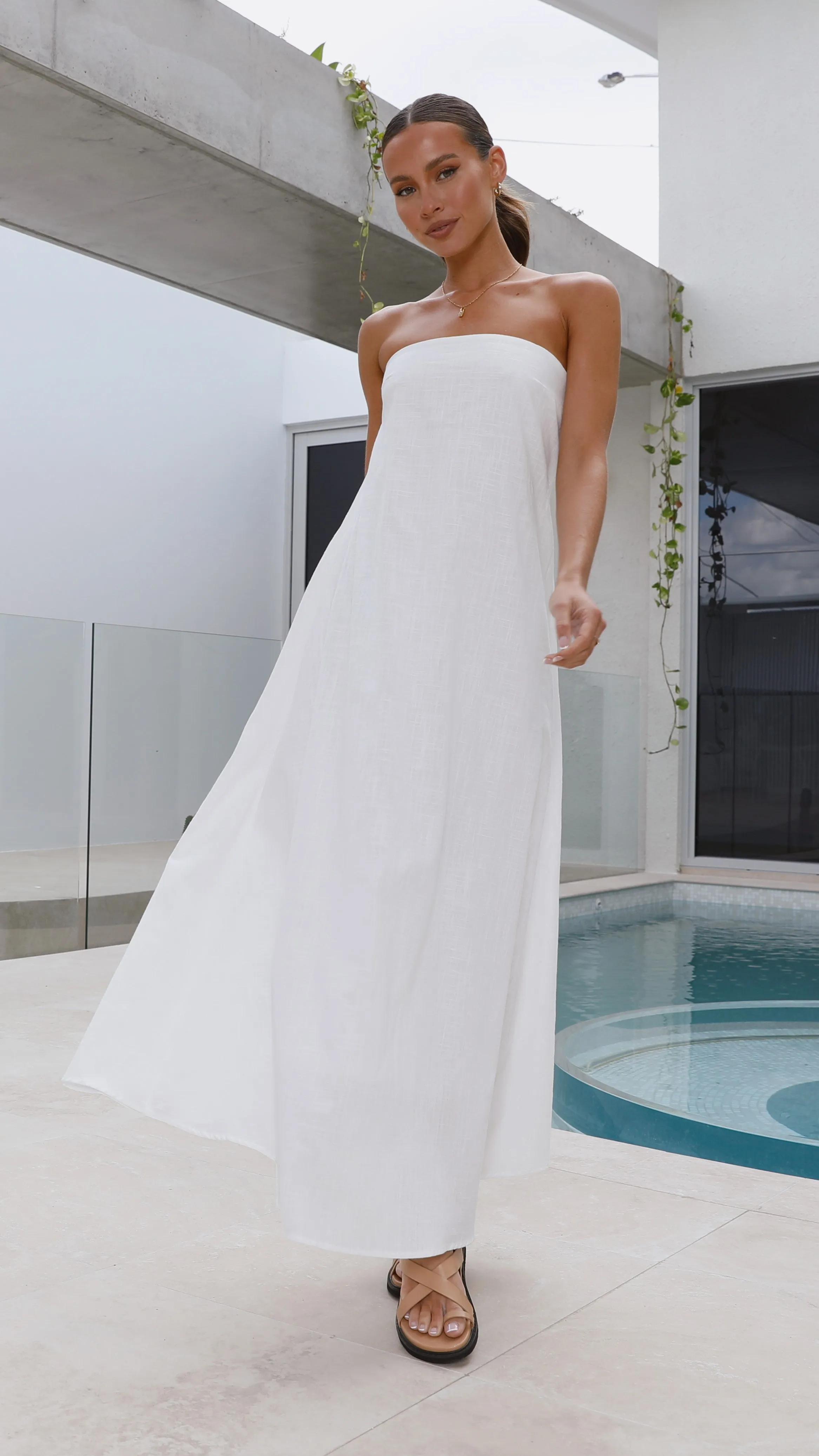 Connie Maxi Dress - White