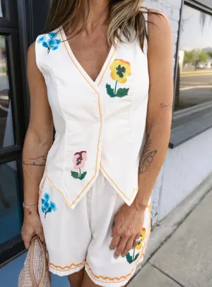 Corey Floral Vest