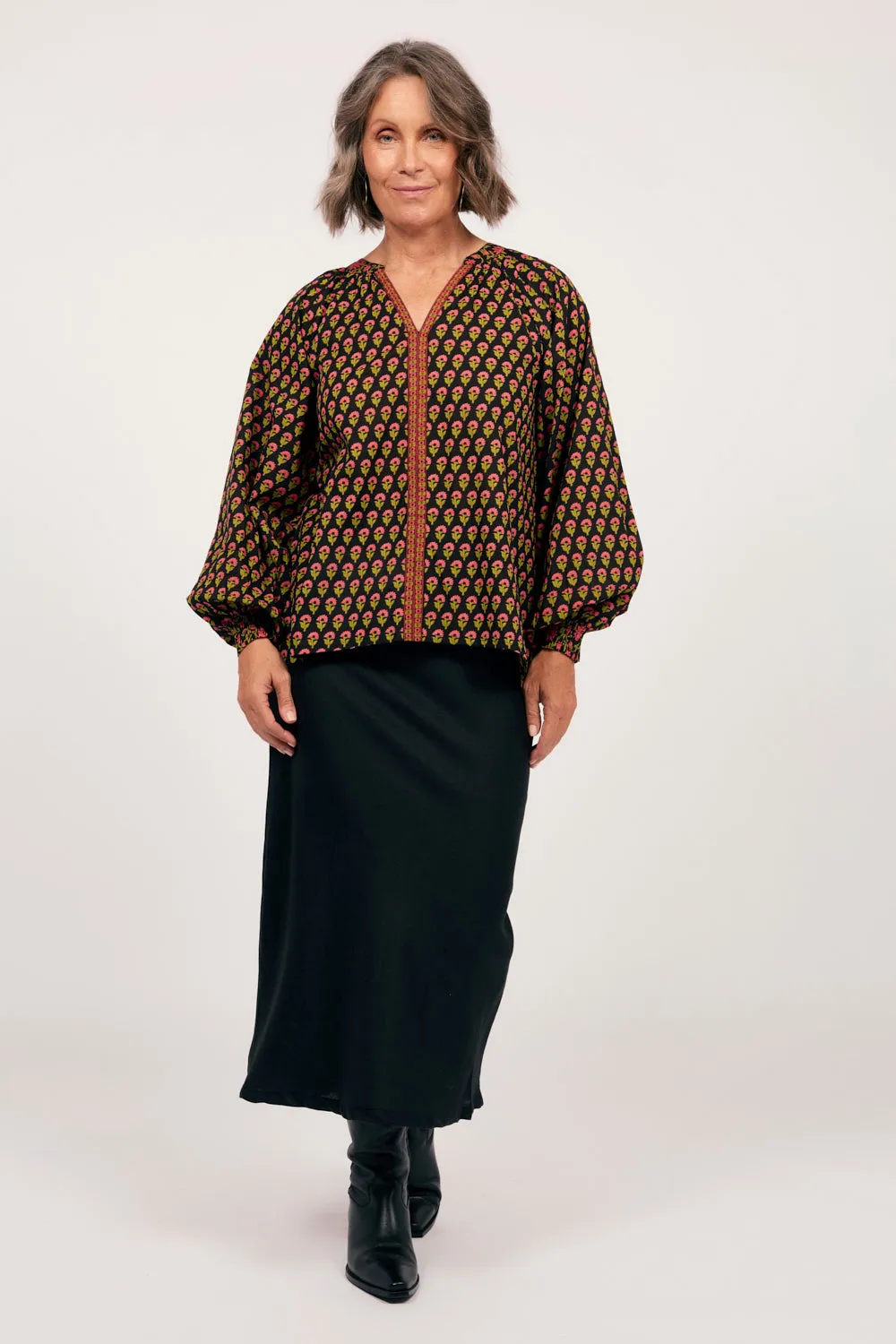 Danny V-Neck Top in Kashmir