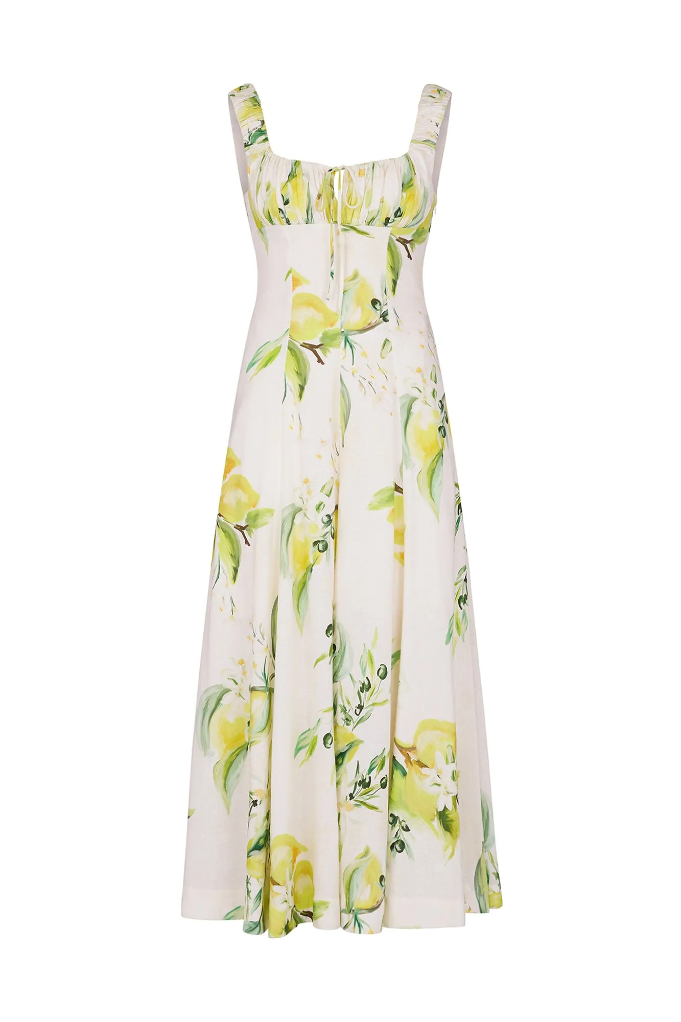 DINA DRESS- ANISA IVORY LEMON