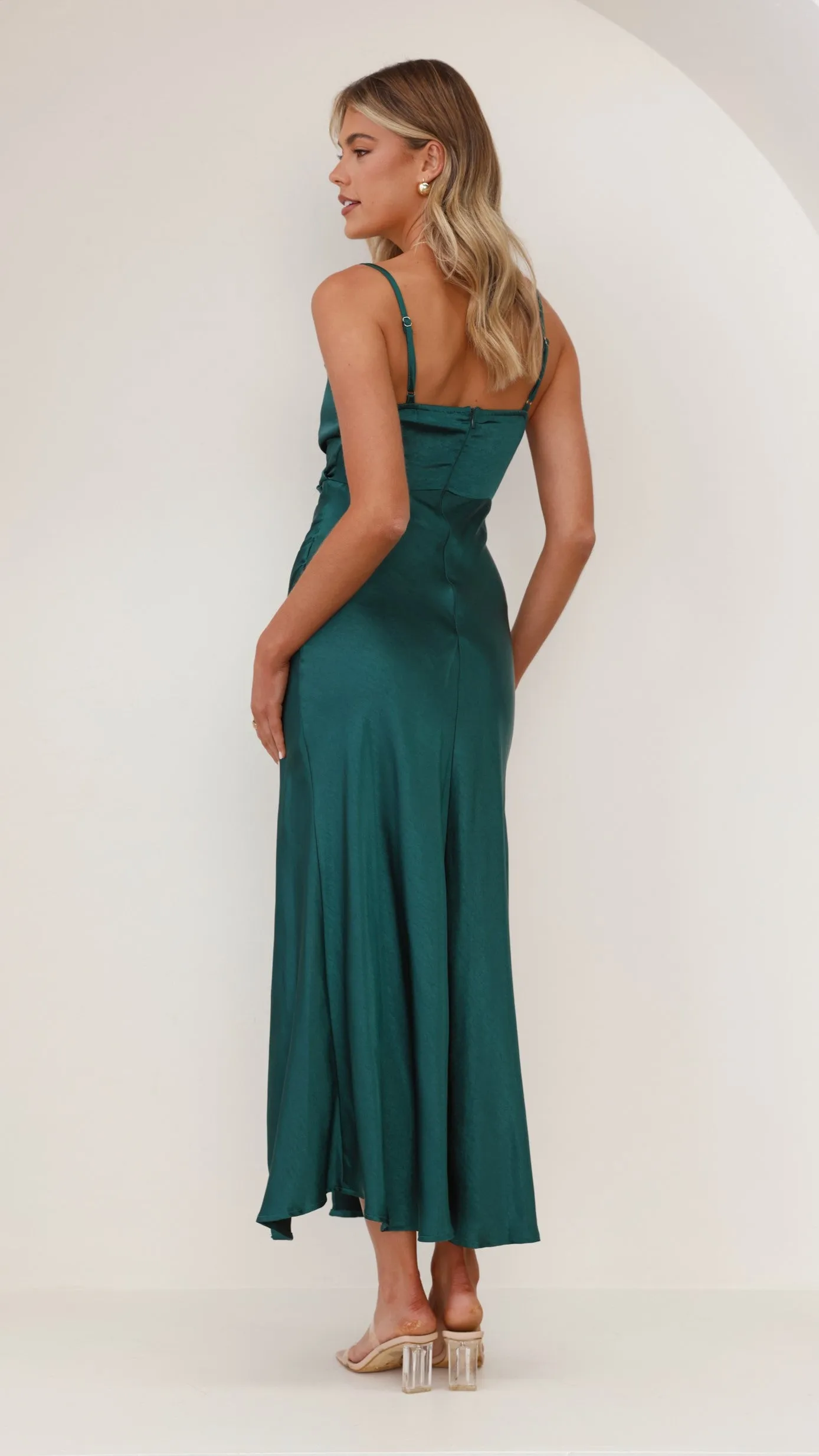 Elsa Midi Dress - Emerald