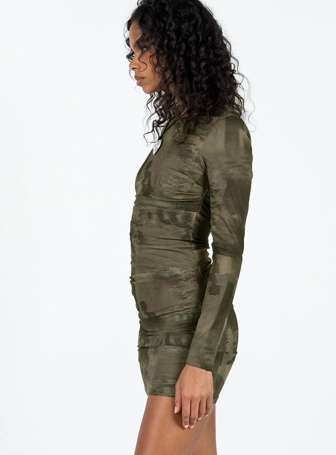Favel Mini Dress Khaki