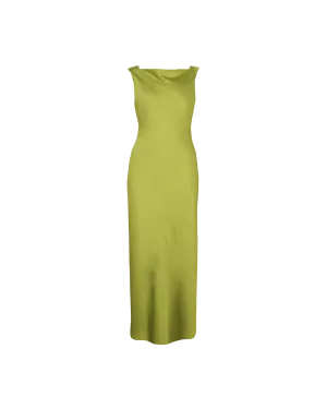 FIREBIRD COWL GOWN PEA GREEN