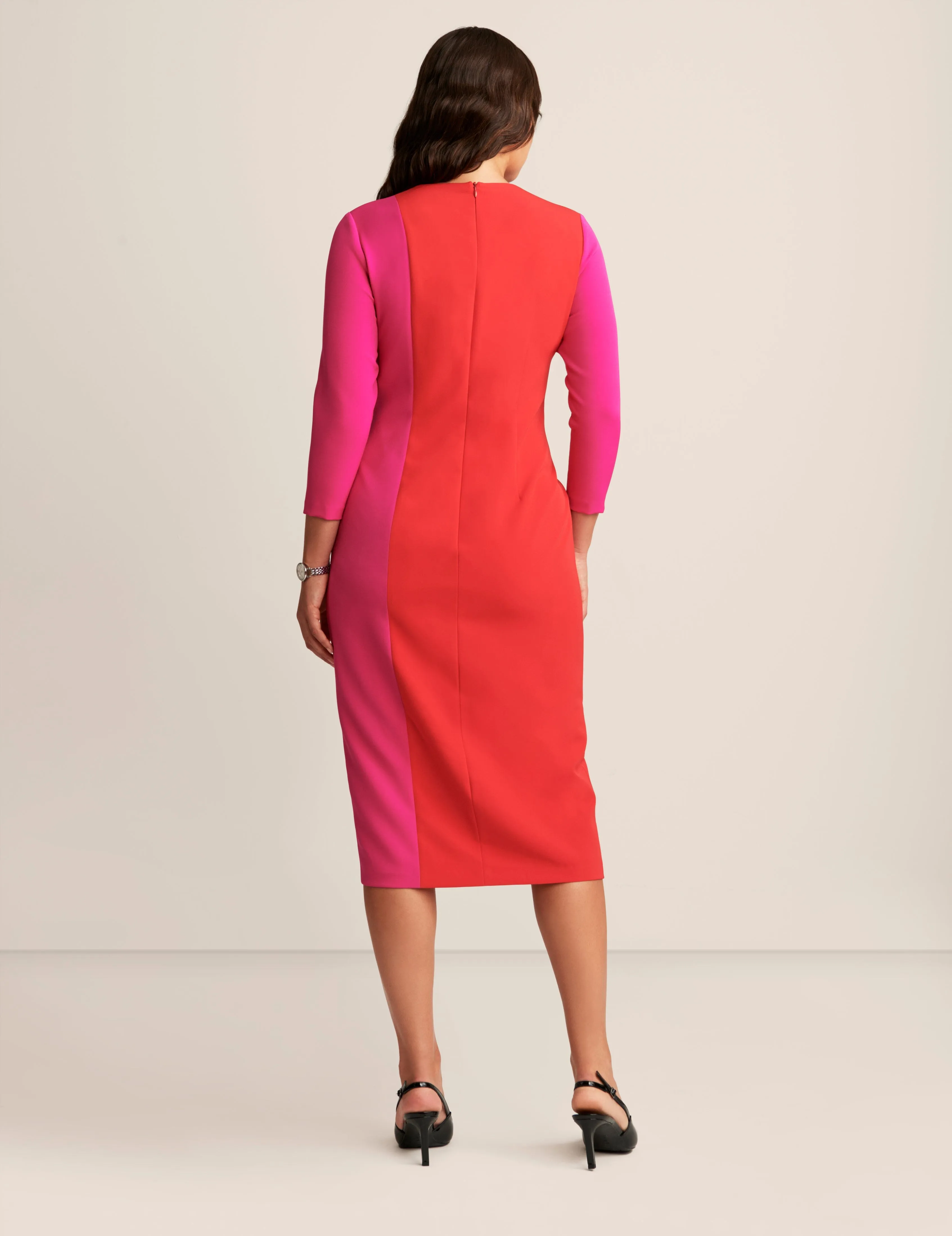 Fitted Colorblock Dress