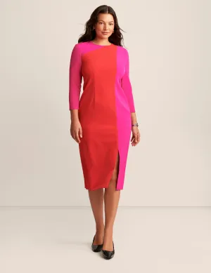 Fitted Colorblock Dress