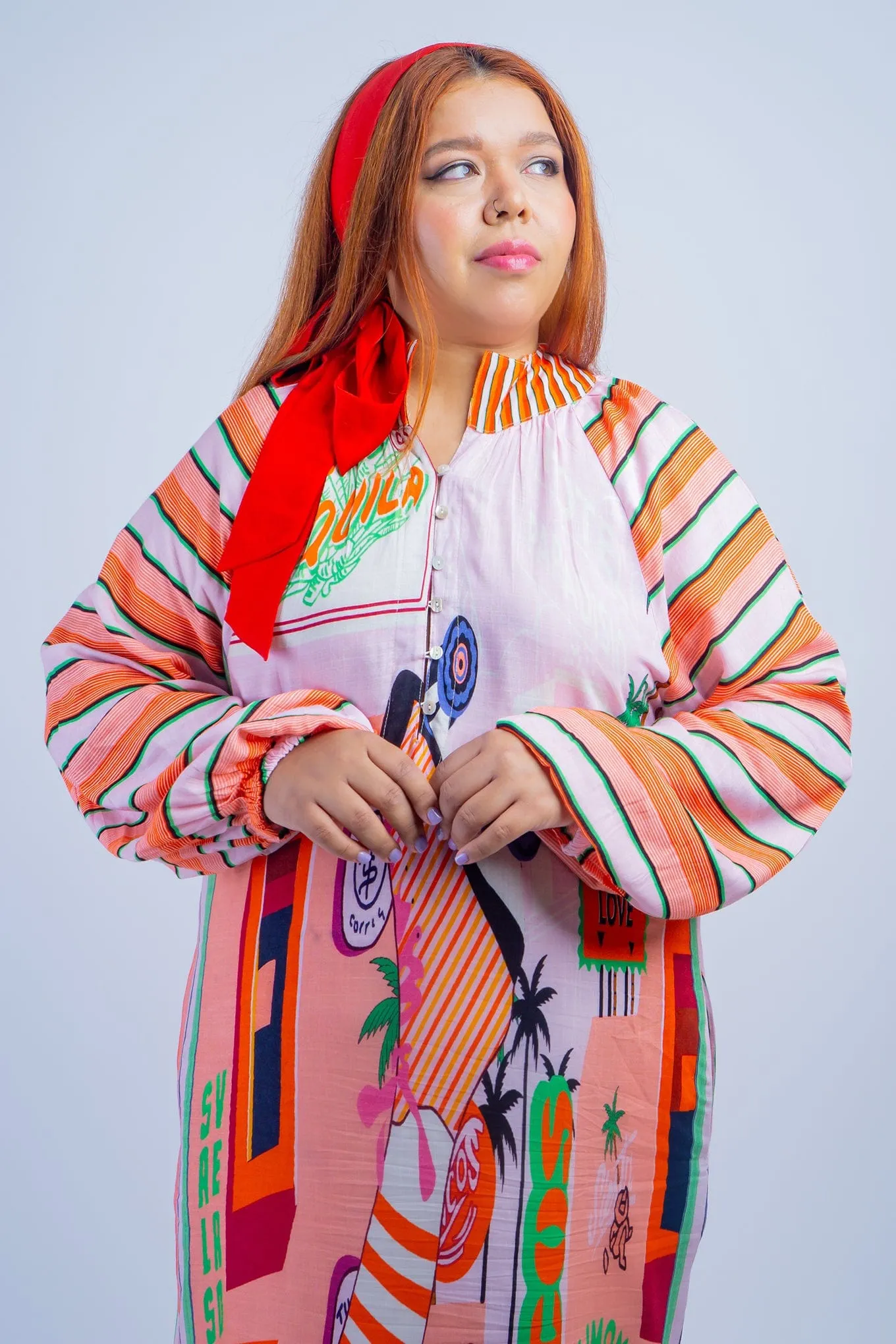 Fun Time Vacation Cotton Caftan