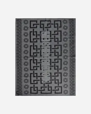 Geometric Pattern Rug Gray