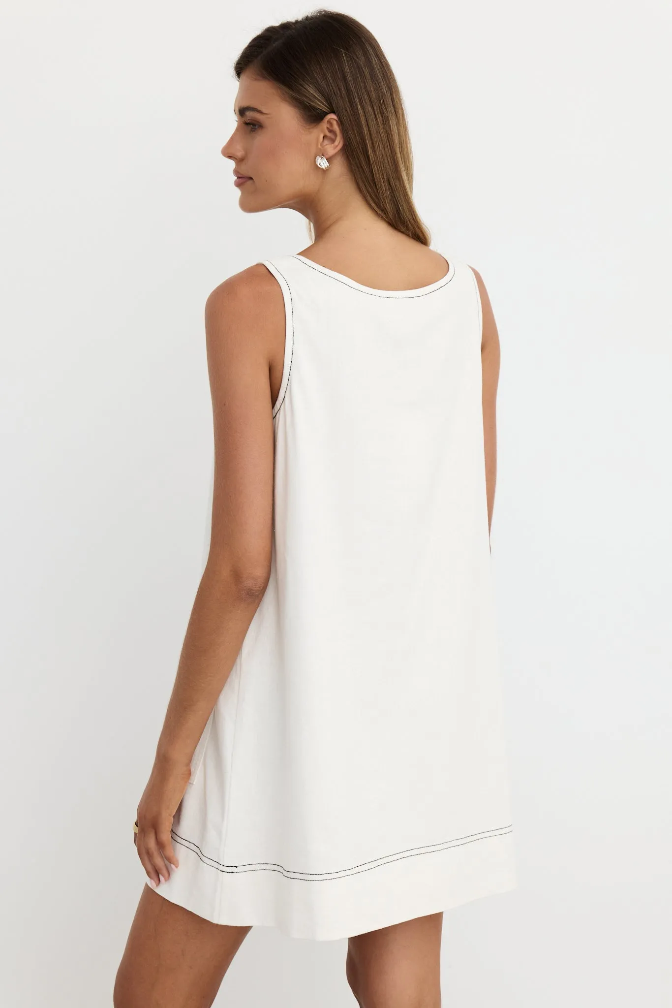 Gwen Mini Dress (White)