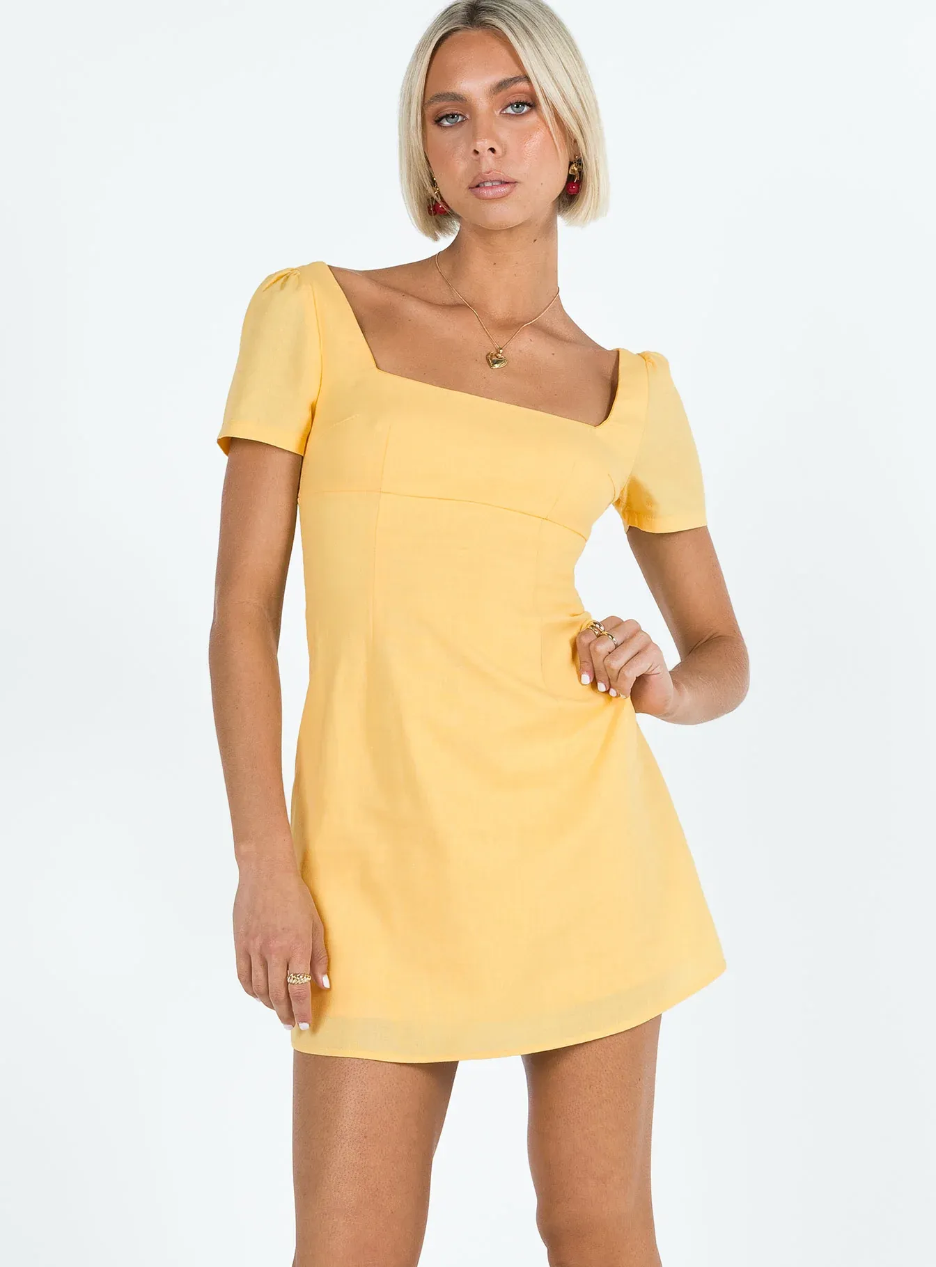 Hastings Mini Dress Yellow