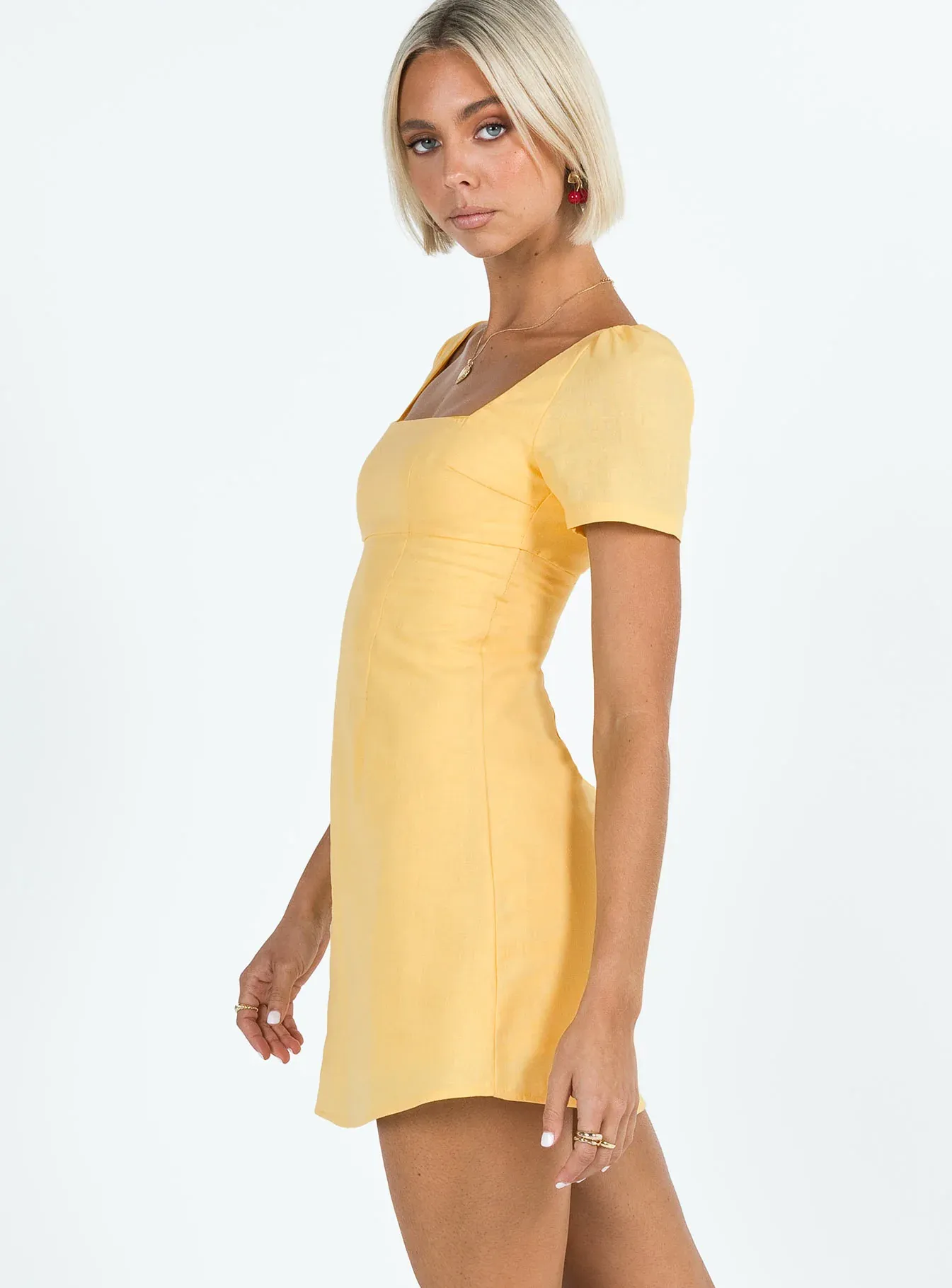 Hastings Mini Dress Yellow