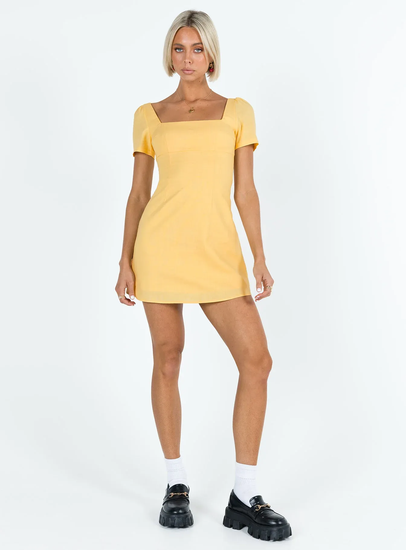 Hastings Mini Dress Yellow