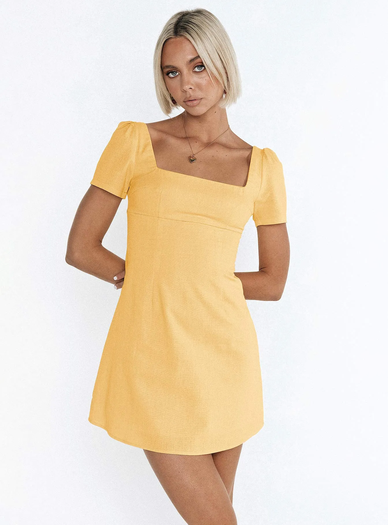 Hastings Mini Dress Yellow