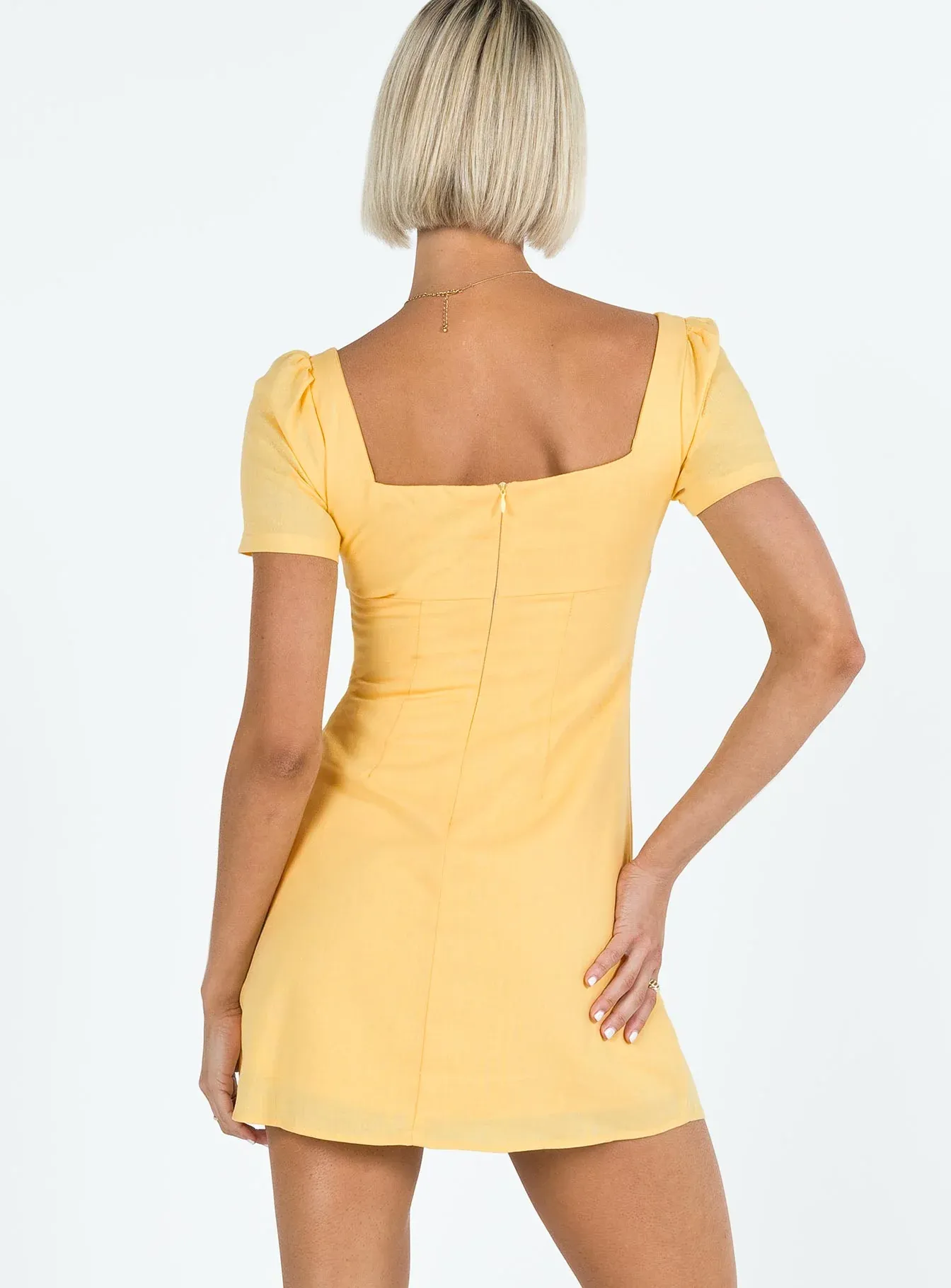 Hastings Mini Dress Yellow