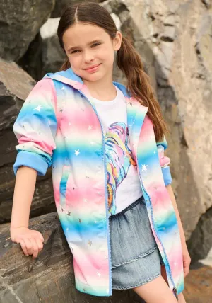 Hatley Girls Glitter Star Print Jacket, Multi