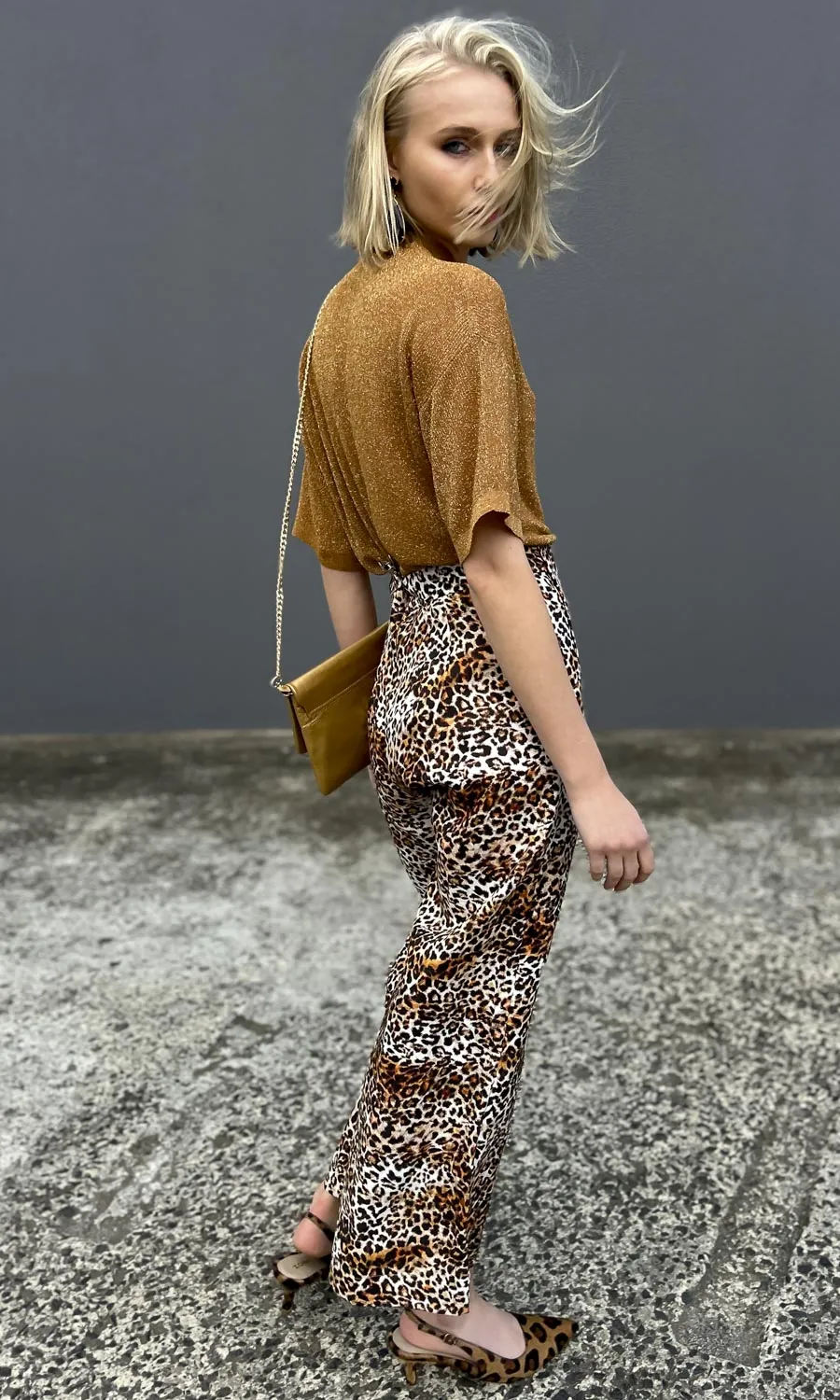 hoss Captain Pant - Animal print linen